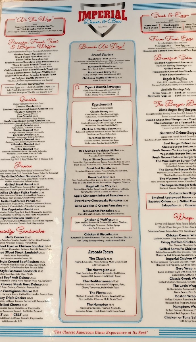 Imperial Diner Menu - Image 4